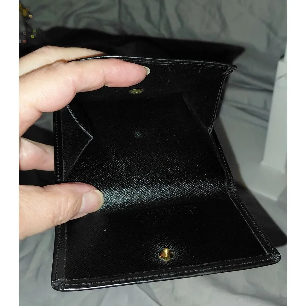 Louis Vuitton Epi Leather Black Trifold Wallet